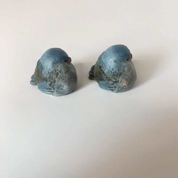 Kesa Danish Design Bluebirds Miniature Figurines Made in Holland Puffy 1.25" Set - Picture 4 of 7